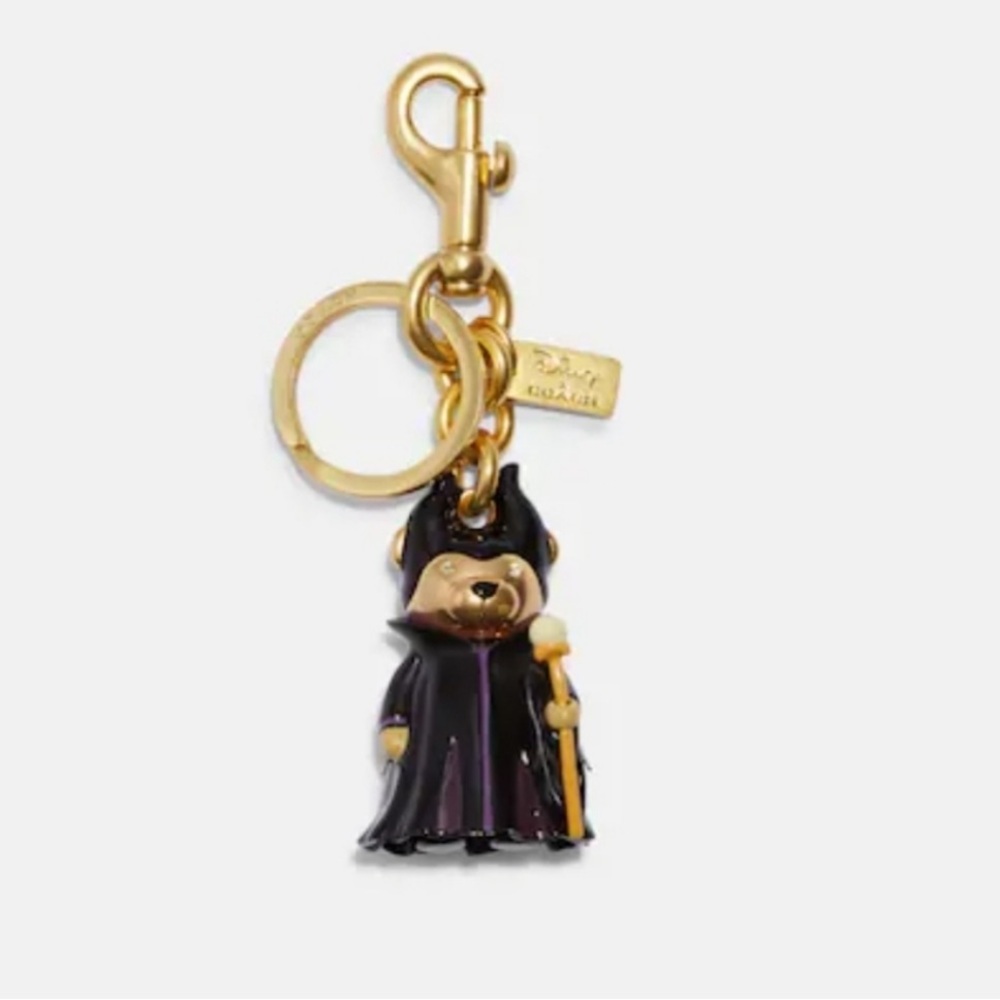 NWOT Coach X Disney Maleficent Bear Bag Charm/ Keychain
